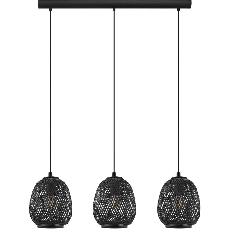 Eglo Pendellampe Dembleby Schwarz Stahl 20 cm 110 cm