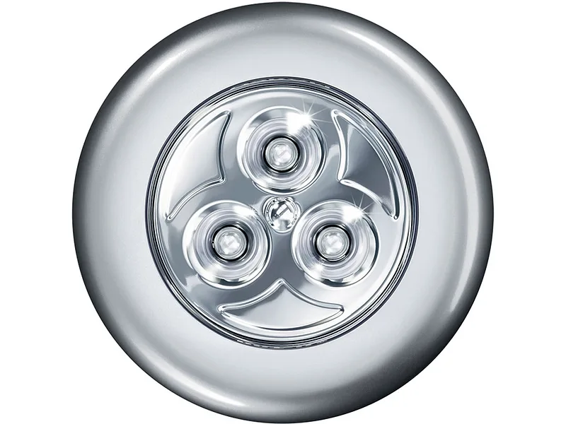 1 Spot LED Ø6.7cm 0.23W silberfarben