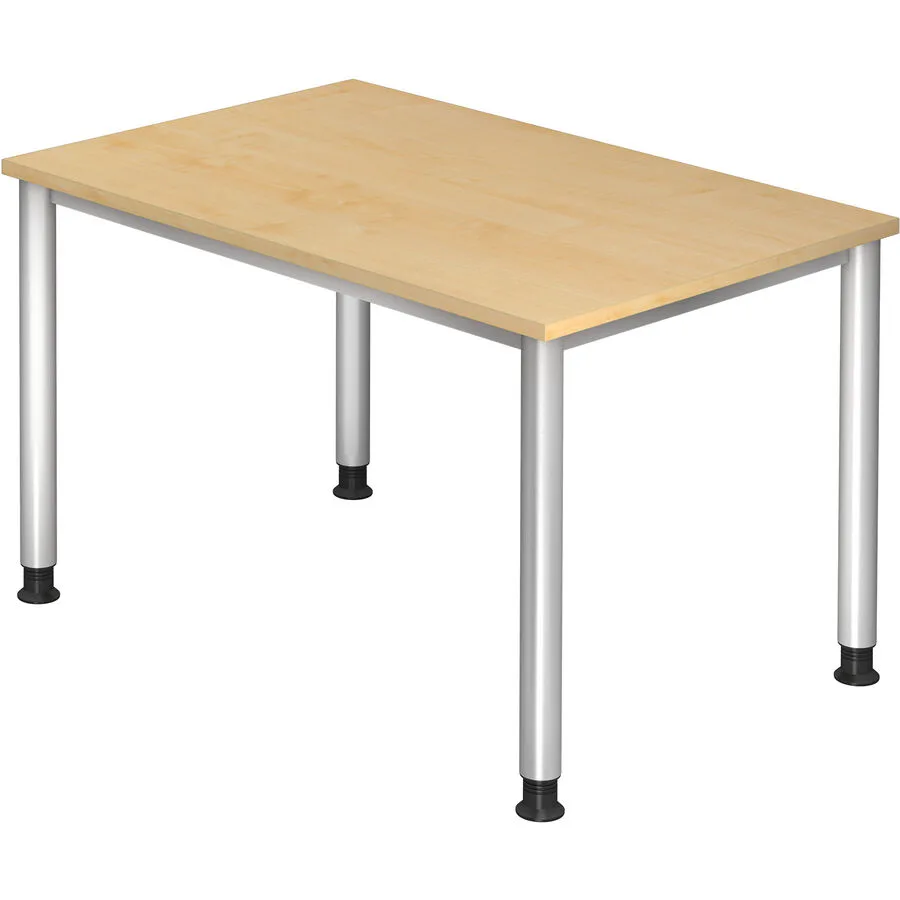 Schreibtisch Office Ahorn Holzwerkstoff Höhenverstellbar B 120 T 80 cm