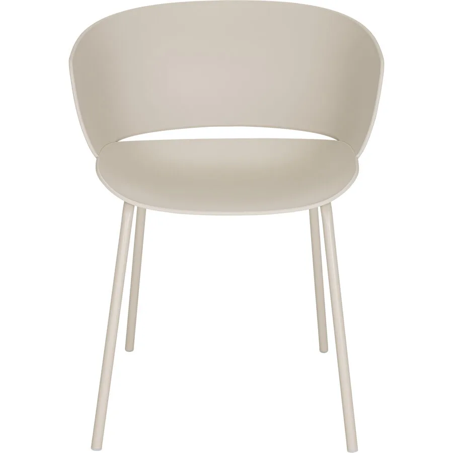 Stuhl Conza beige Plastik