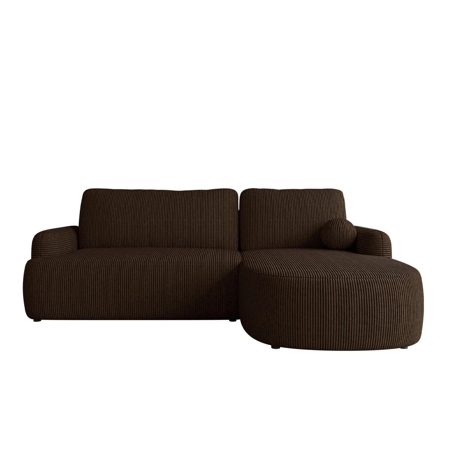 Branrel 3-sits Soffa med divan - brun