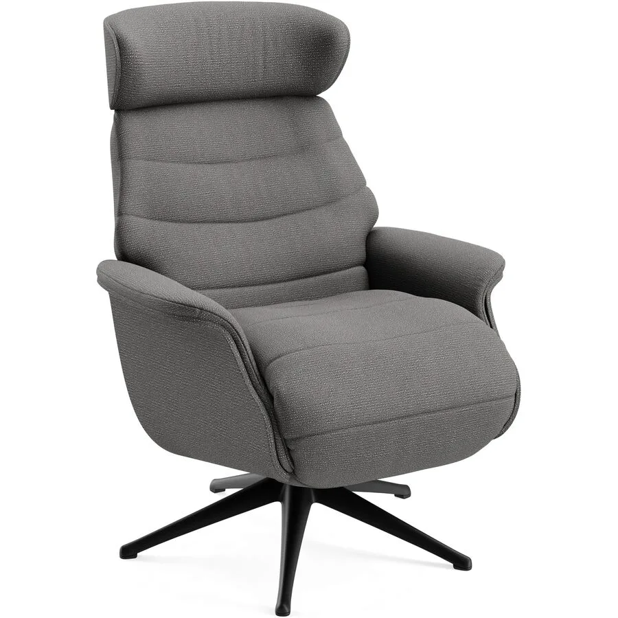 Relaxsessel Cam Matino - 1036 Anthracite Stoff/Metall T 88 B 83 H 113 cm - Möbel Konfigurator: Traummöbel individuell zusammenstellen