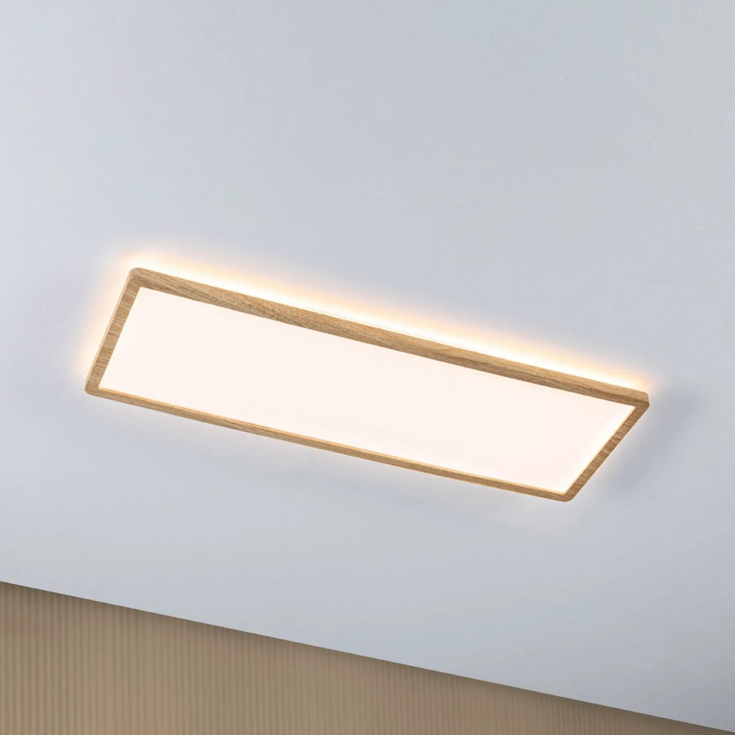 Atria Shine LED-Panel 58cm holz IP44 3000K an/aus Paulmann - Arbeitszimmer / Büro - Modern - Kunststoff - Einflammig