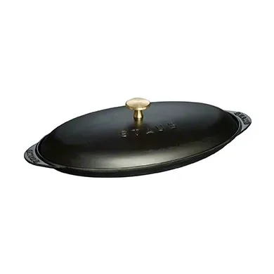 STAUB Staub oval fiskform i gjutjärn svart