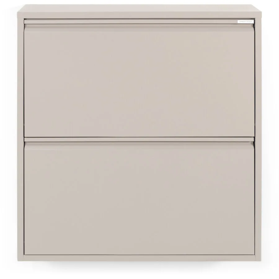 Spinder Design Schuhschrank Hesta taupe Stahl B 75 cm H 77.5 cm