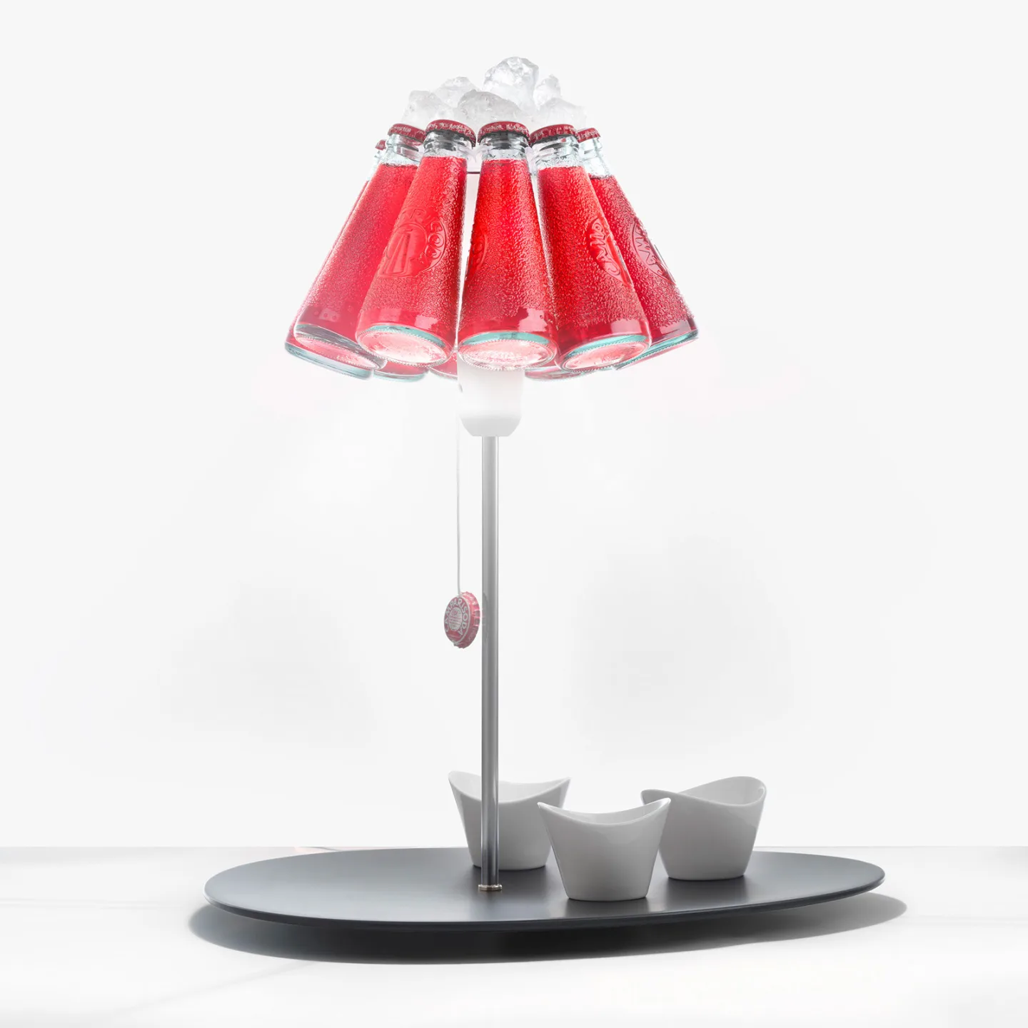 Campari Bar Tischleuchte - Ingo Maurer - Wohnzimmer - Design - Glas - Mit Schirm