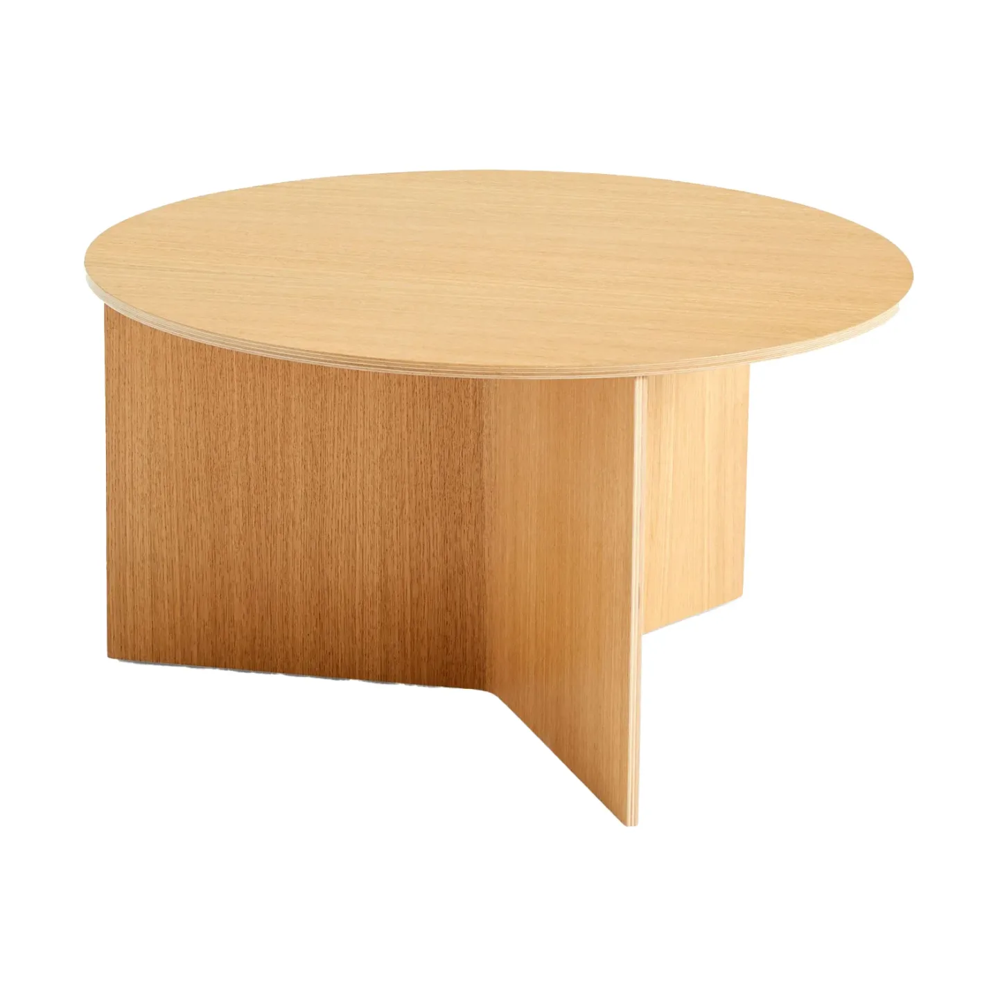 HAY Slit soffbord Ø65 cm Lacquered oak