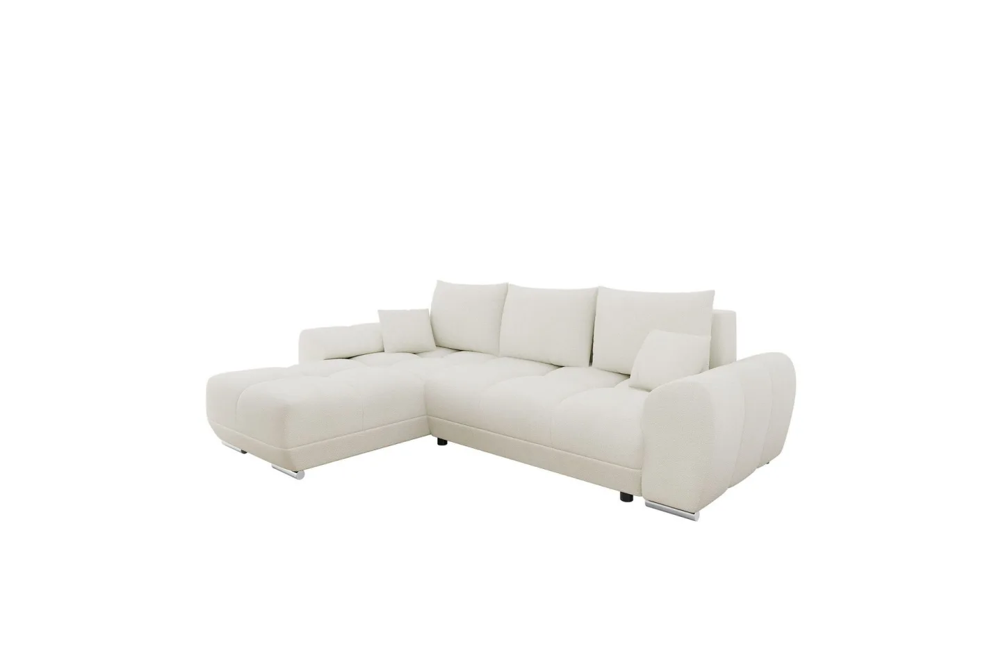 Simerly Soffa med Divan 3-sits - Ljusgrå