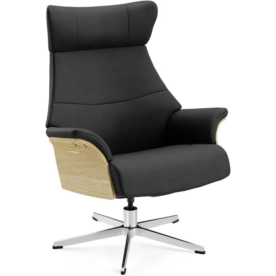 Conform Sessel Airness 44 black Stoff, Eiche, Aluminium B 81 T 163 H 101 cm - Möbel Konfigurator: Traummöbel individuell zusammenstellen