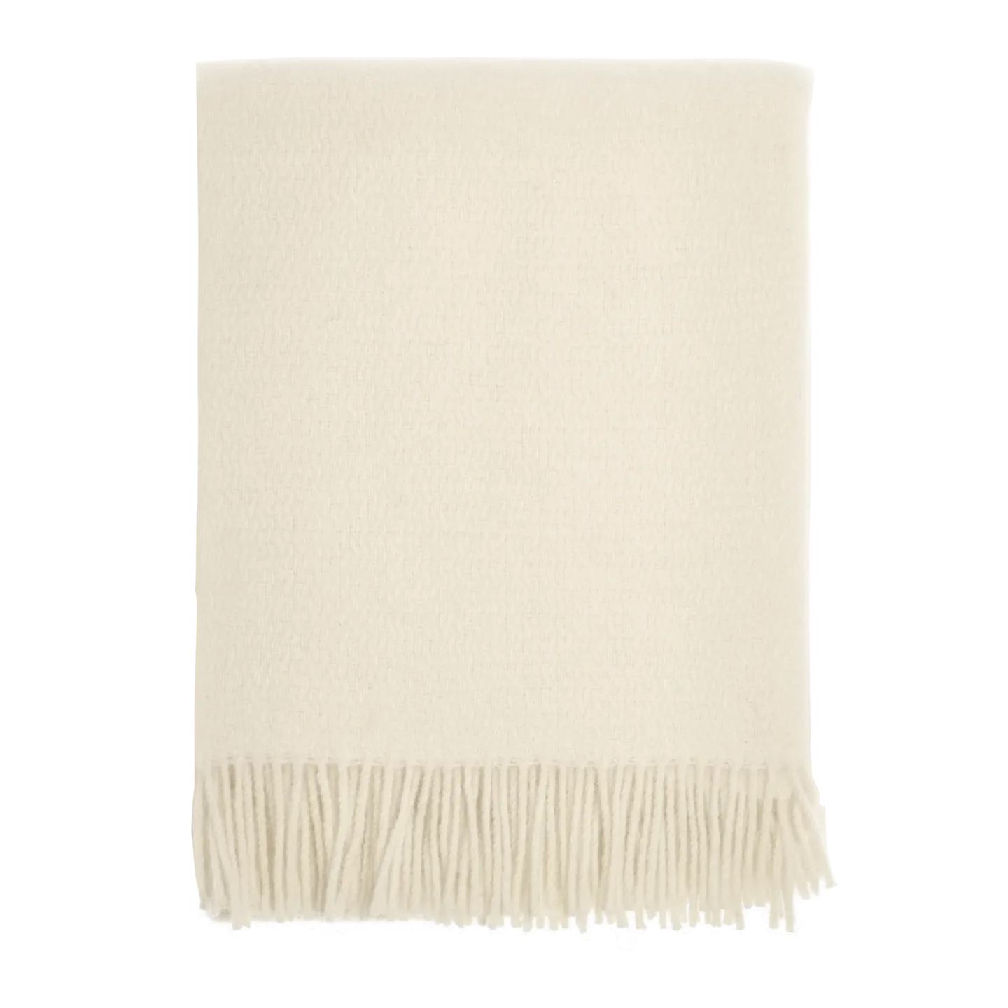 Scandi Living Sandstone ullpläd 130x180 cm Creme