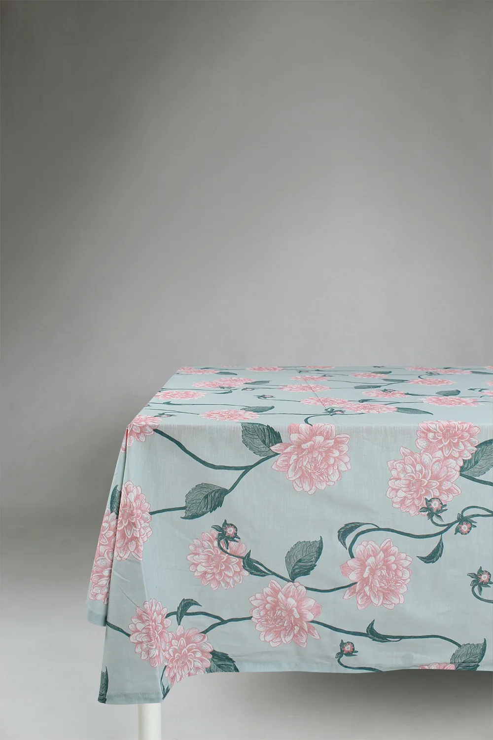 Dukar - Bomullsduk Alyssa (grønn/rosa) (Størrelse: 140 x 250 cm)