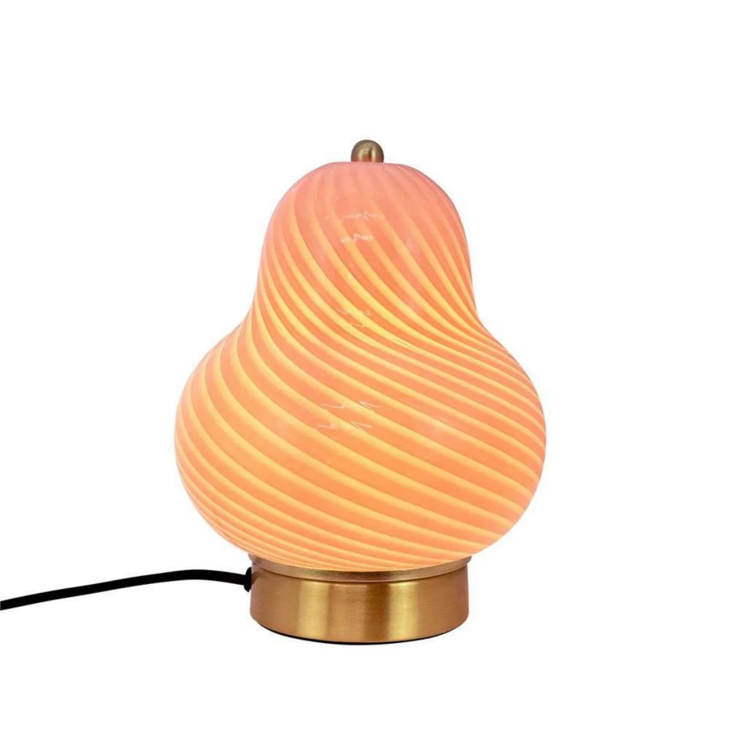 Lucy bordlampe, lyserosa, glass, høyde 22 cm - Dyberg Larsen - Stue - Skandinavisk - Med en lyskilde