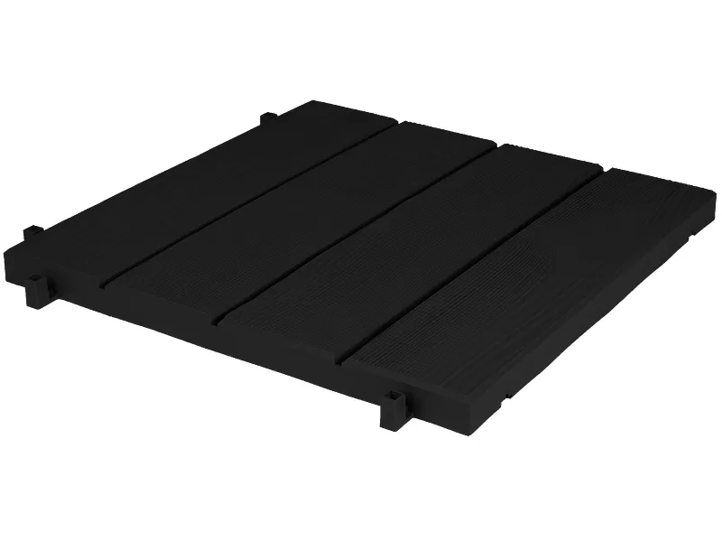 EDA Terrassenplatte CLIP pvc schwarz