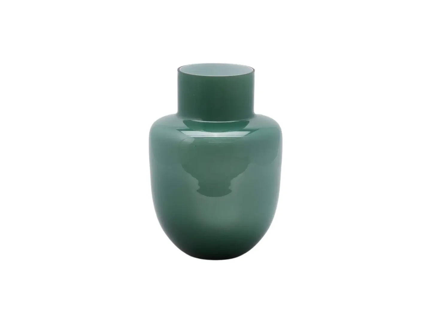 Edg Vase Glas Grün H: 31 cm Grün | Schubiger Möbel