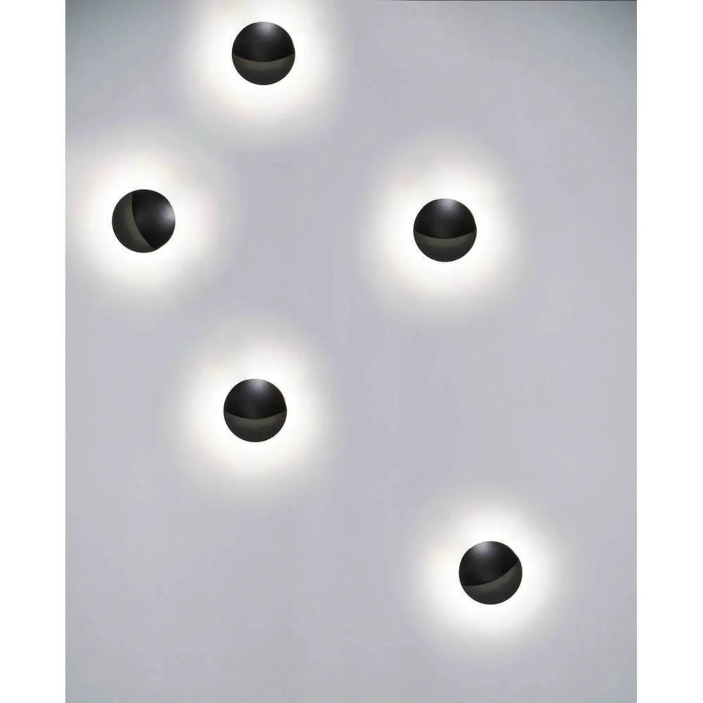 Smiley Wandleuchte IP65 Matt Black - Loom Design - Terrasse - Aluminium