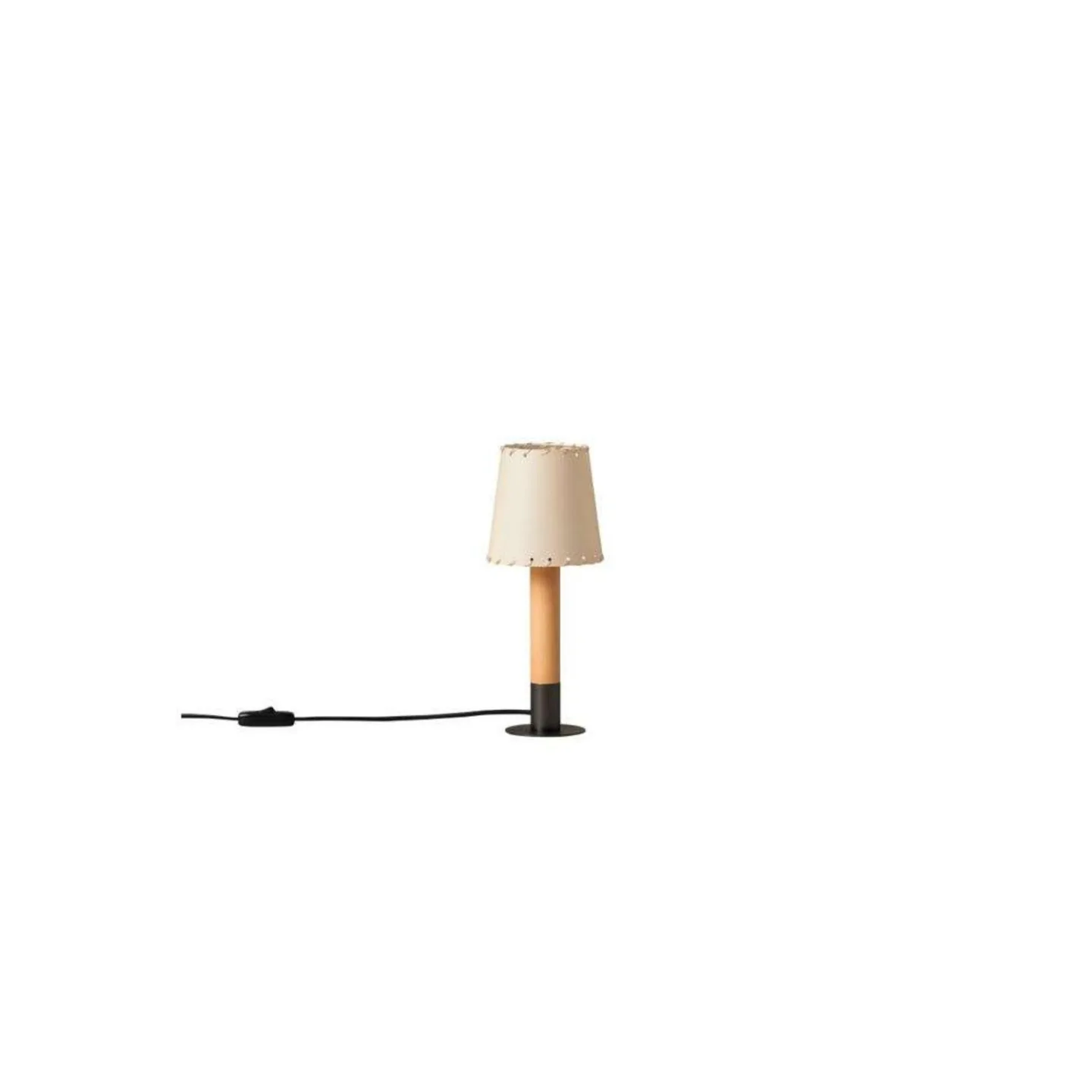 Básica Mínima Tischleuchte Beige/Bronze - Santa & Cole - Wohnzimmer - Holz