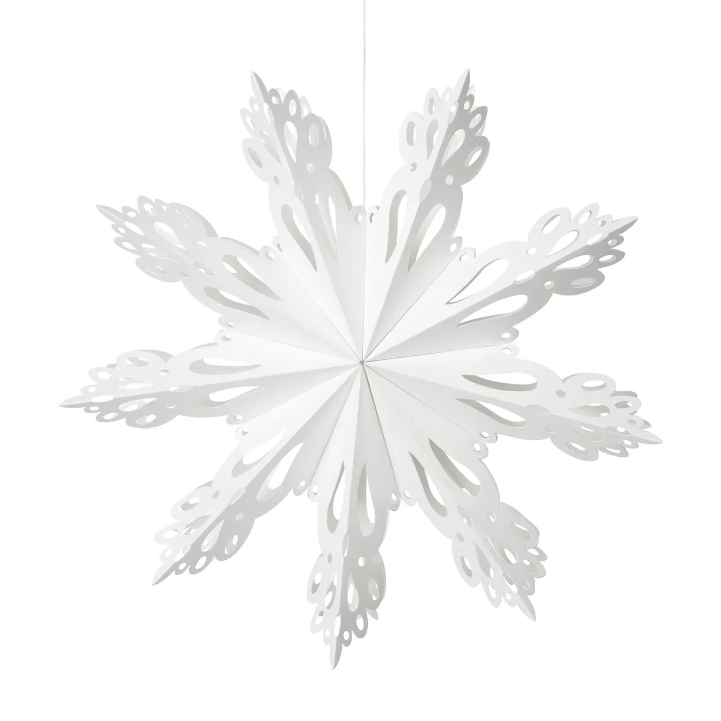 Broste Copenhagen Snowflake juldekoration White Ø30 cm