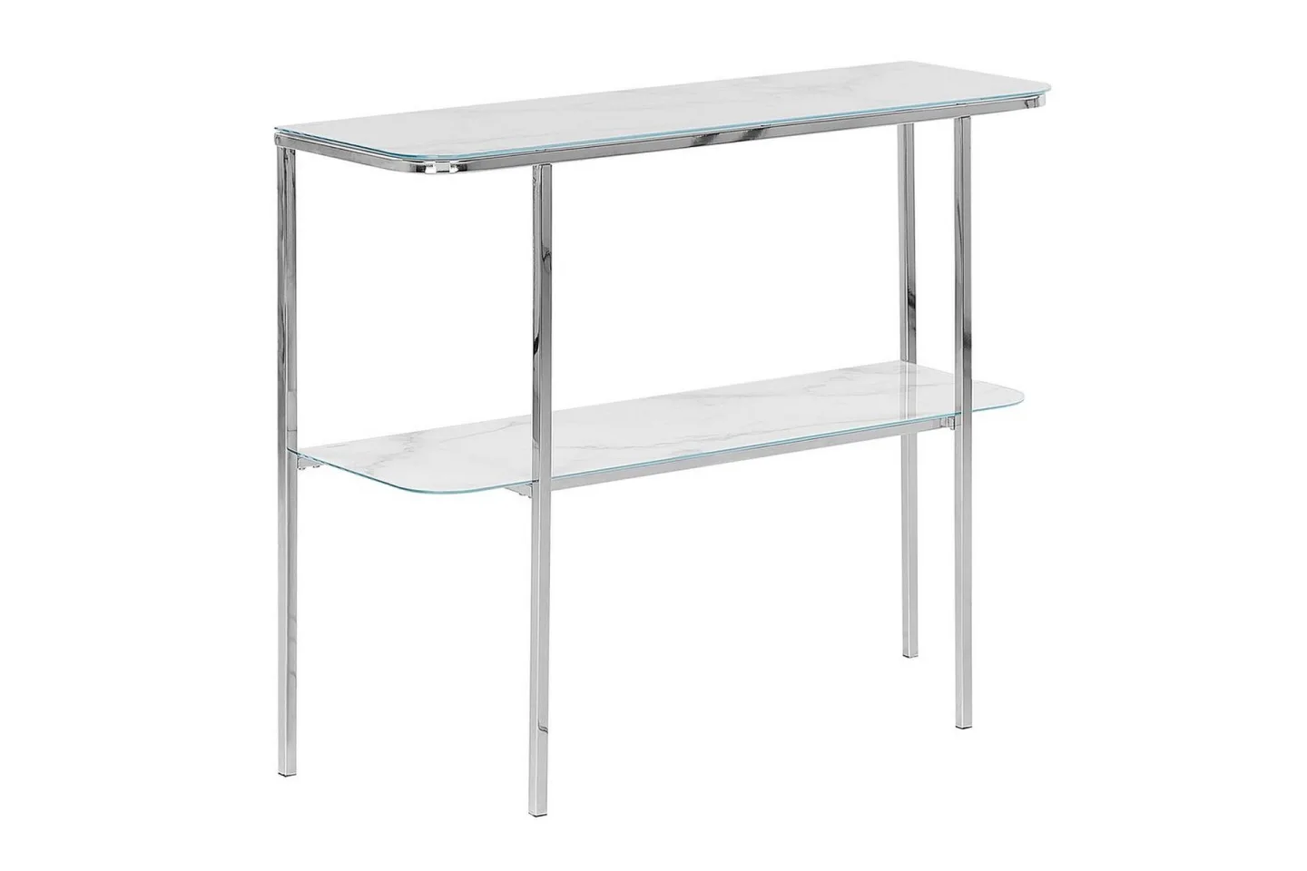 Konsolbord Calvert Vit, Silver - Vit, Silver