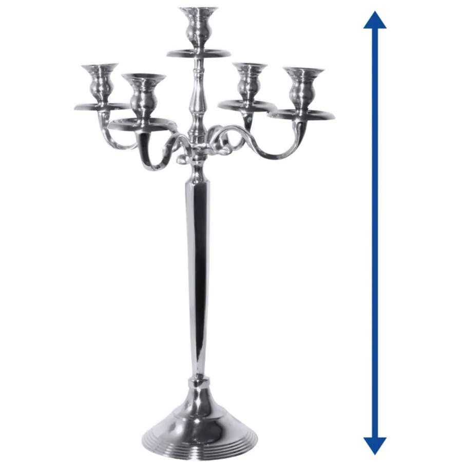 Kerzenständer Contacto Bander Silber Aluminium 100 cm