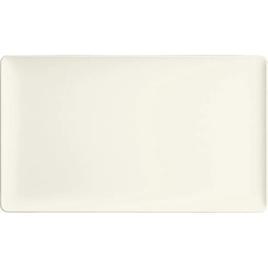 BAUSCHER Servierplatte Purity Weiss Porzellan 20 cm 34 cm
