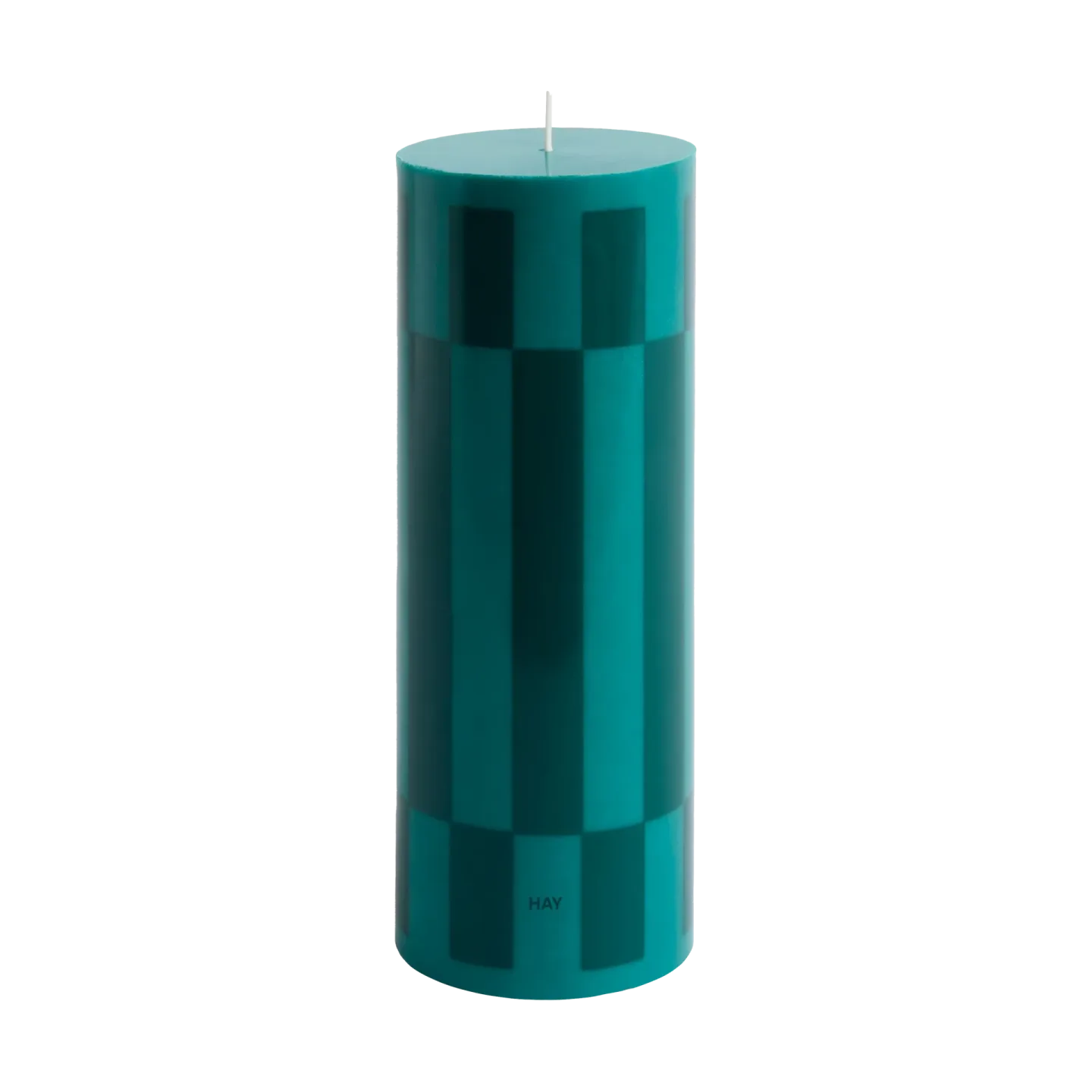 HAY Column Candle Blockkerze large 25 cm Green-dark green