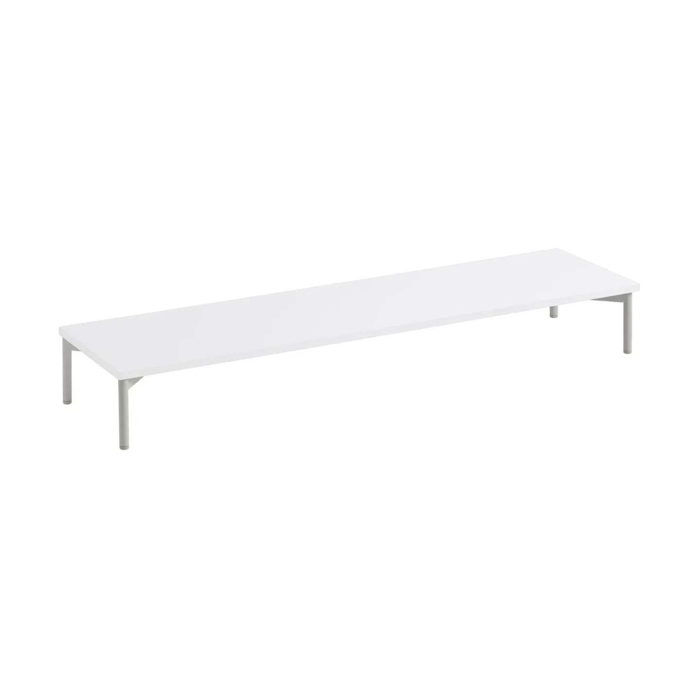 Muuto Stacked förvaringssystem podium w. tube base 131x35 cm White-grey