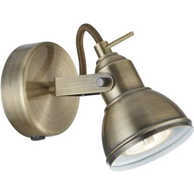 Searchlight - Focus 13cm - Sänglampa - Antikmässing