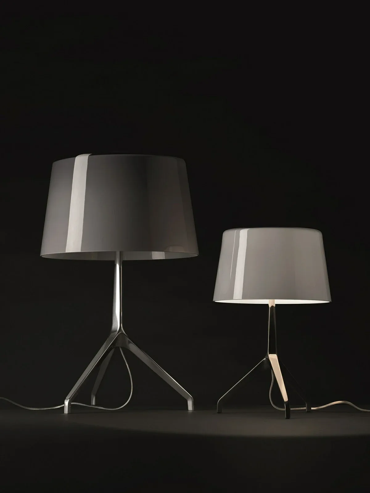 Lumiere XXL Tischleuchte Alu/Grau - Foscarini - Wohnzimmer - Aluminium