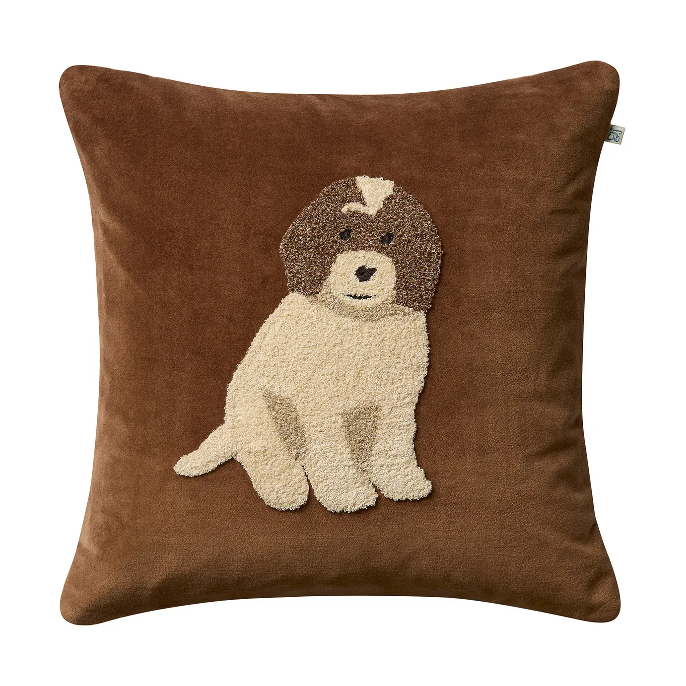 Chhatwal & Jonsson Doodle Kissenbezug 50x50 cm Cognac