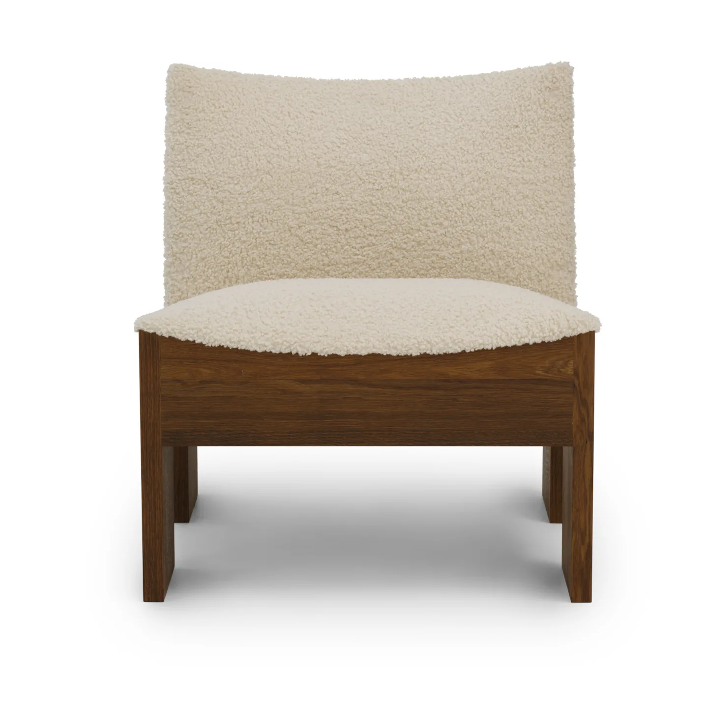 New Works - Tenon Lounge Chair - Fumed Oak - Drake 2 Spacedust - Fåtöljer - Omayra Maymo - Träfärgad - Trä/Textilmaterial