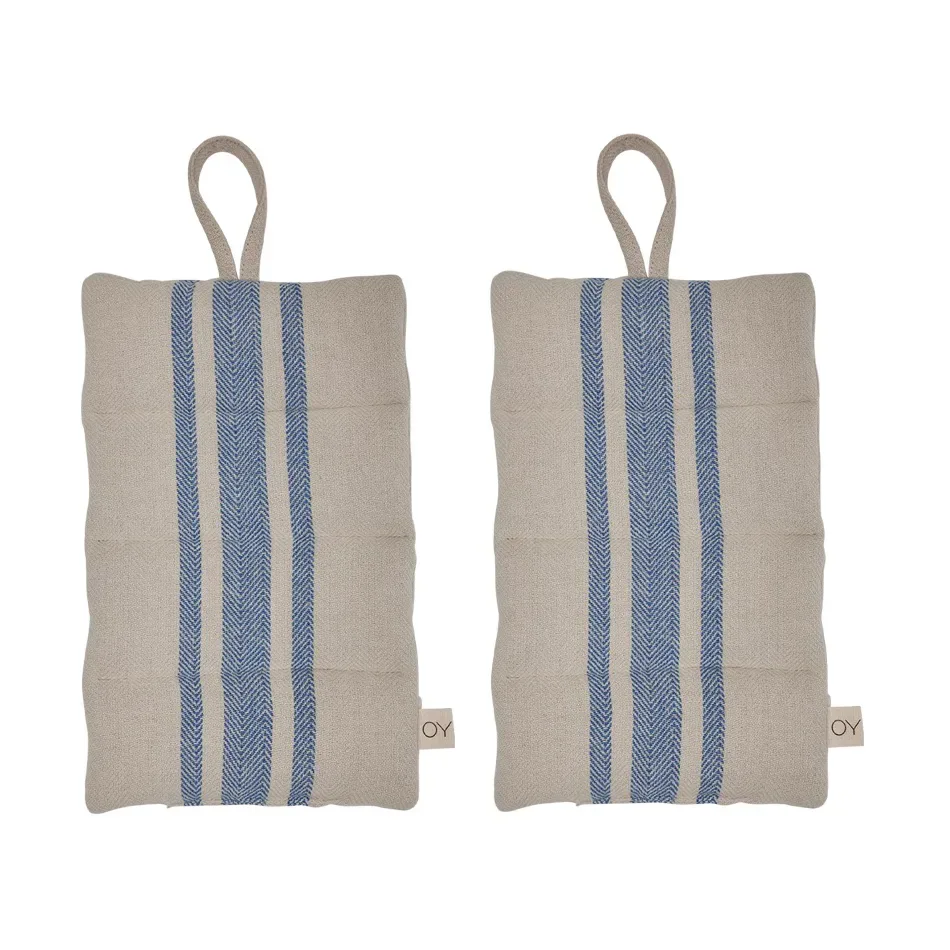 OYOY Linu Topflappen 2er-Pack Blue
