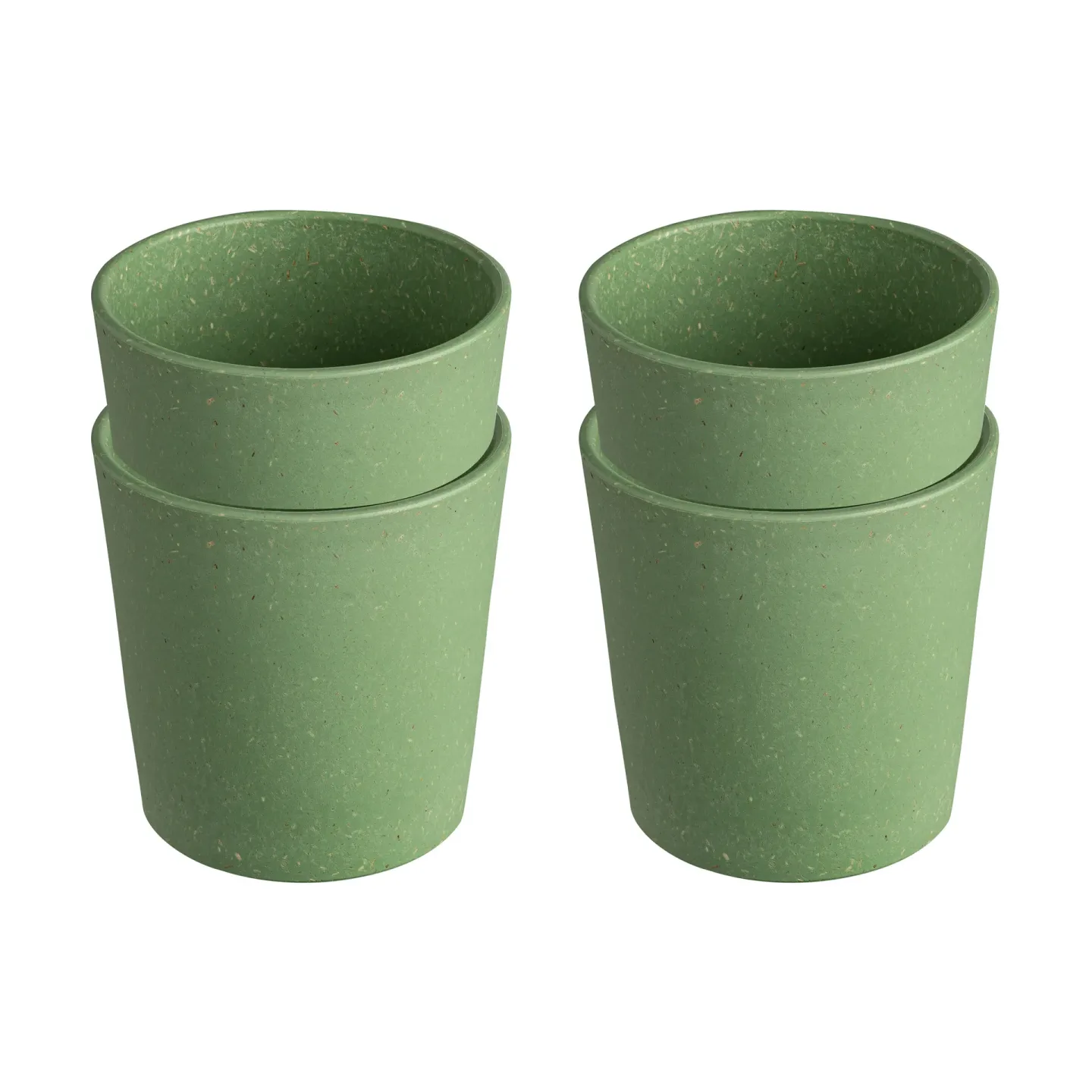 Koziol Connect Becher S 19 cl 4er Pack Nature leaf green