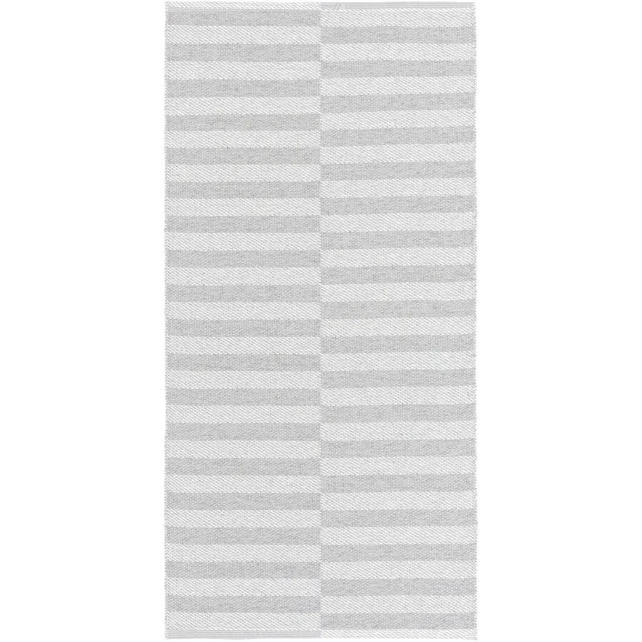 HORREDSMATTAN Outdoor-Teppich Irma grau Streifen Mischgewebe 70 x 100 cm