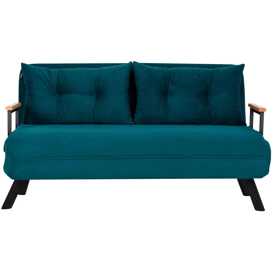 Bettsofa Foldbar petrol Polyester B 133 T 50 cm