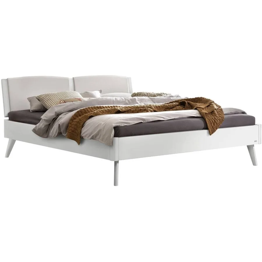 Hasena Bett Castello Weiss Buche Massivholz 140 x 200 cm