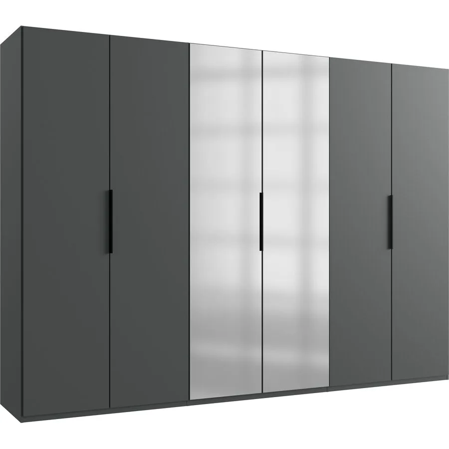 Kleiderschrank Sanko graphit Holzwerkstoff B 300 cm