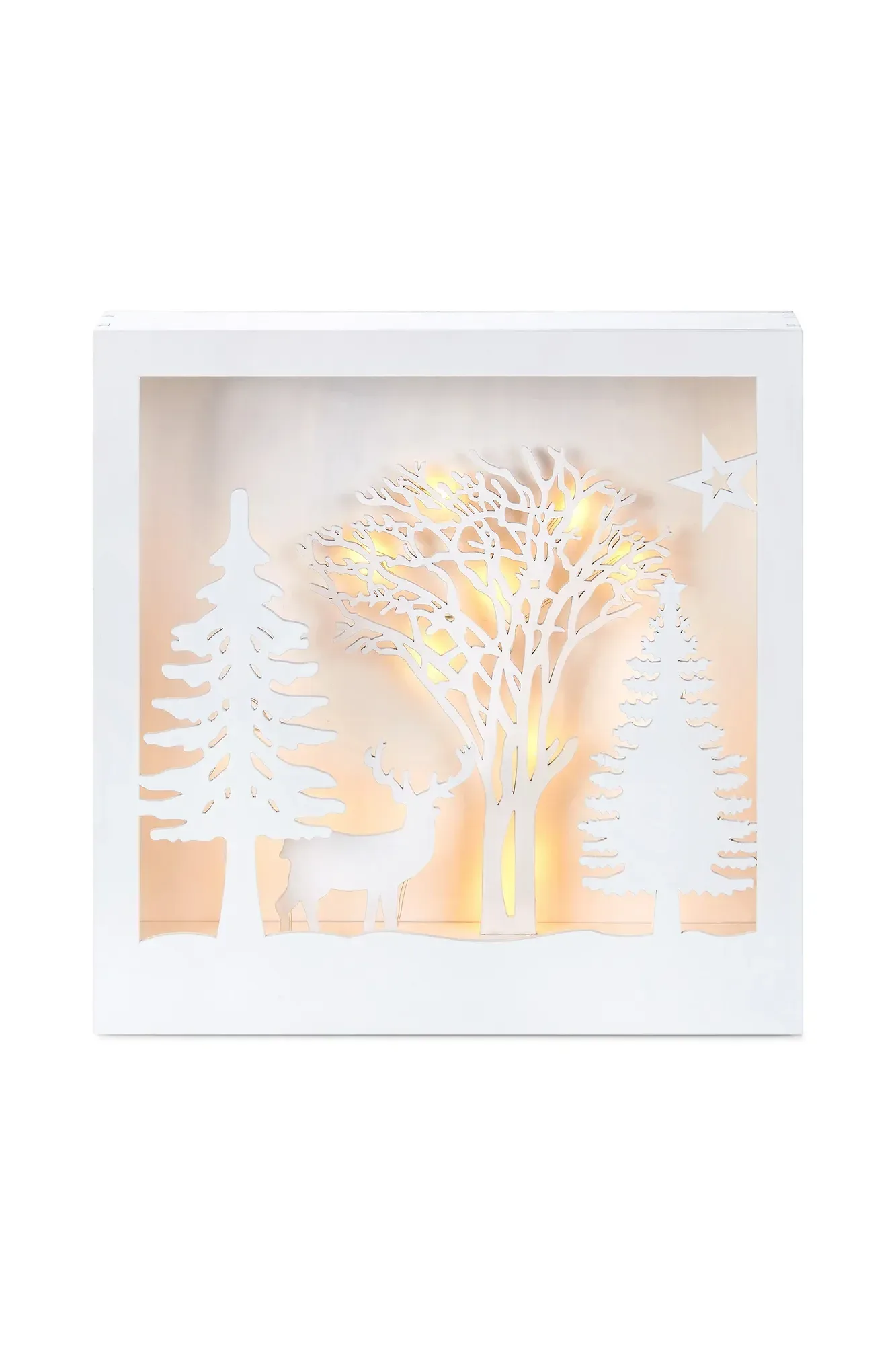 Folkabo Weihnachtsdeko Weiß