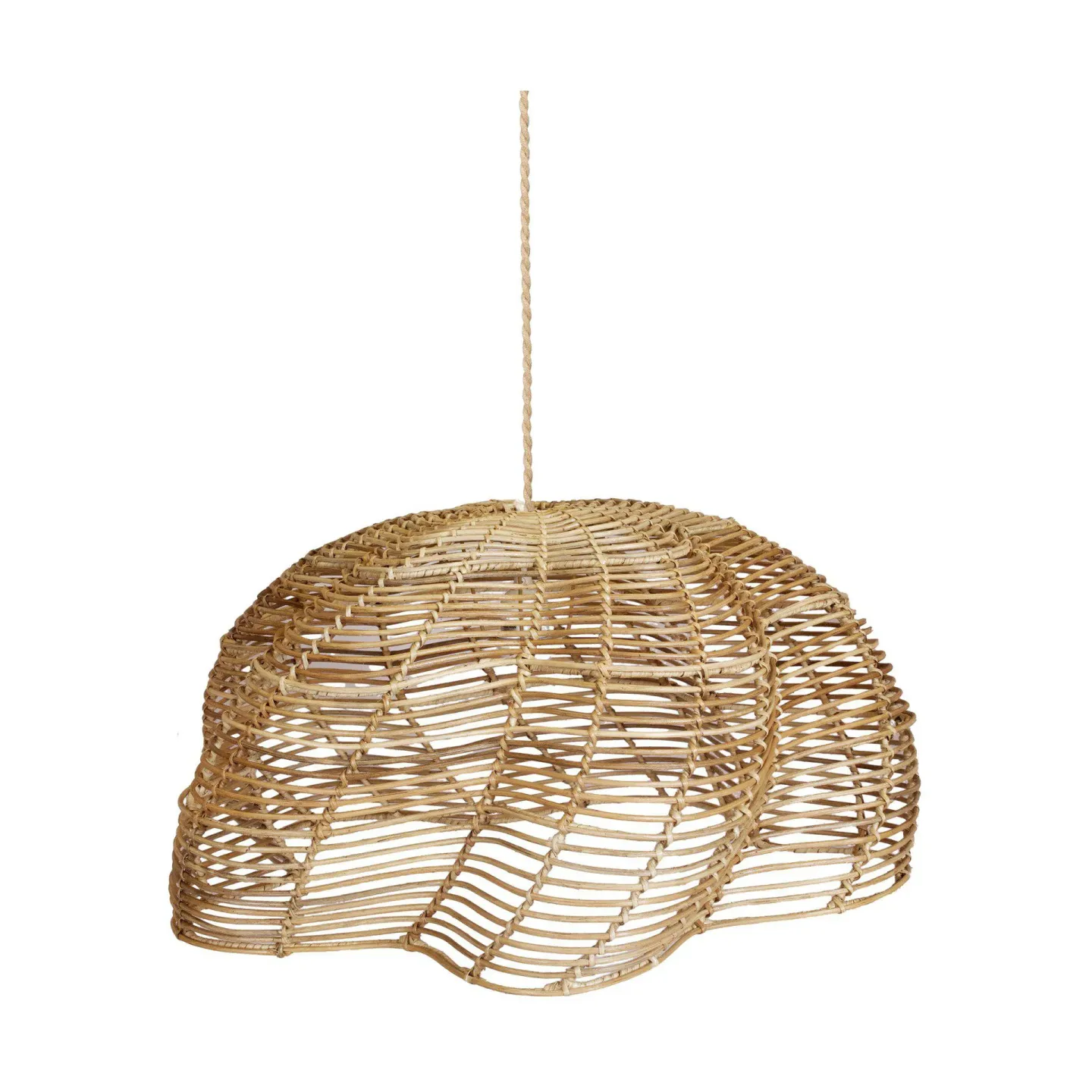 PR Home Mayla Pendelleuchte Natur, Ø53x32 cm