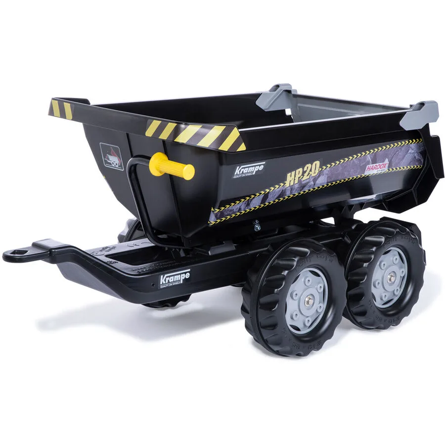 RollyHalfpipe Trailer Krampe Rolly Toys Schwarz Kunststoff