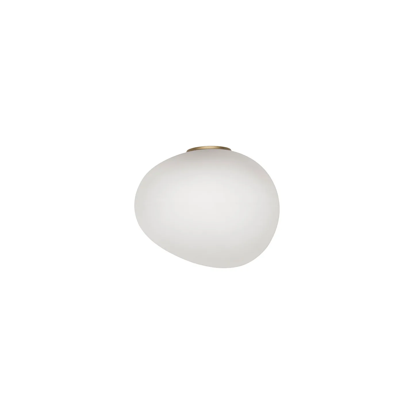 Foscarini - Gregg Media Semi 1 vägglampa gold / white - Vägglampor - Ludovica & Roberto Palomba - Guld - Glas