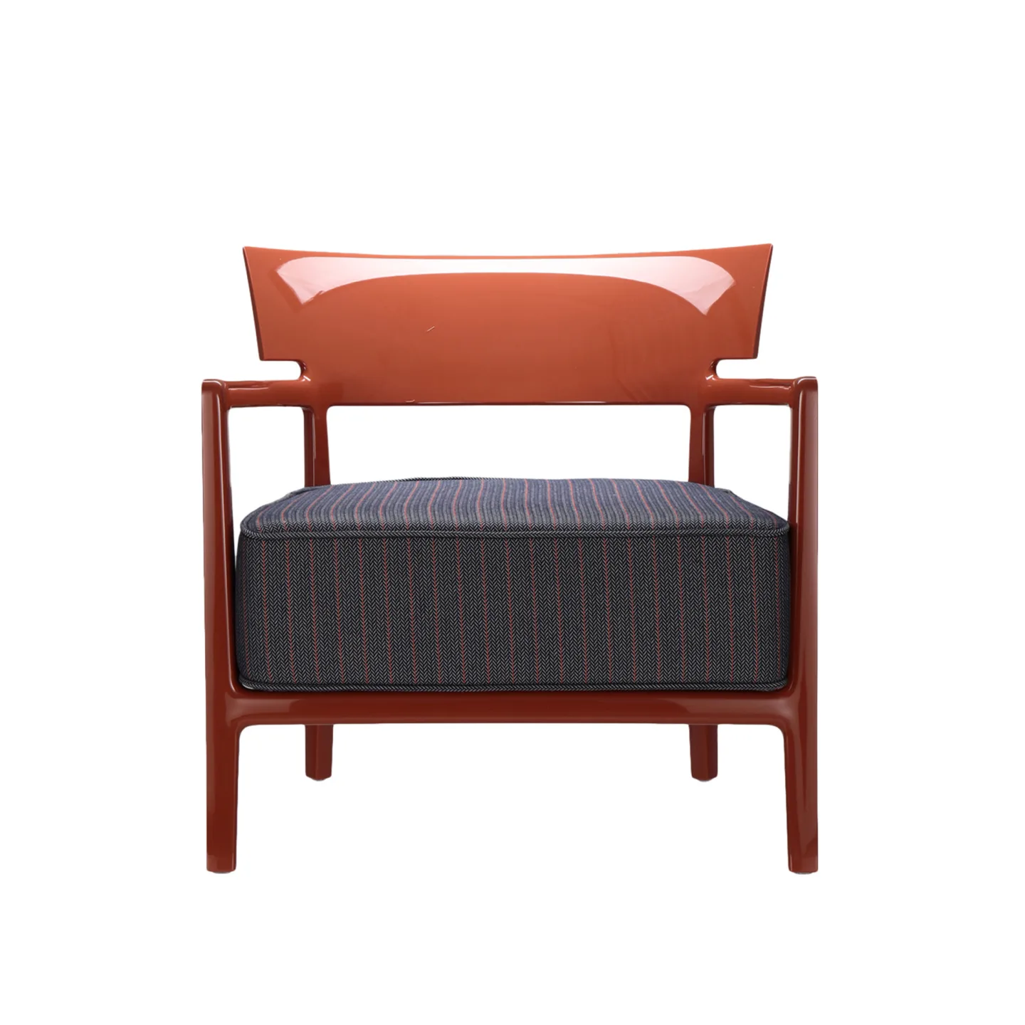 Kartell - Cara Outdoor 5844, Rusty, Blue Orange - Fåtöljer utomhus - Philippe Starck - Orange - Textilmaterial/Skum/Plast