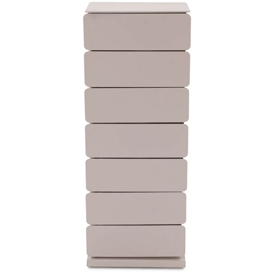 Spinder Design Kommode Hesta Taupe Stahl B 37 cm H 98.5 cm