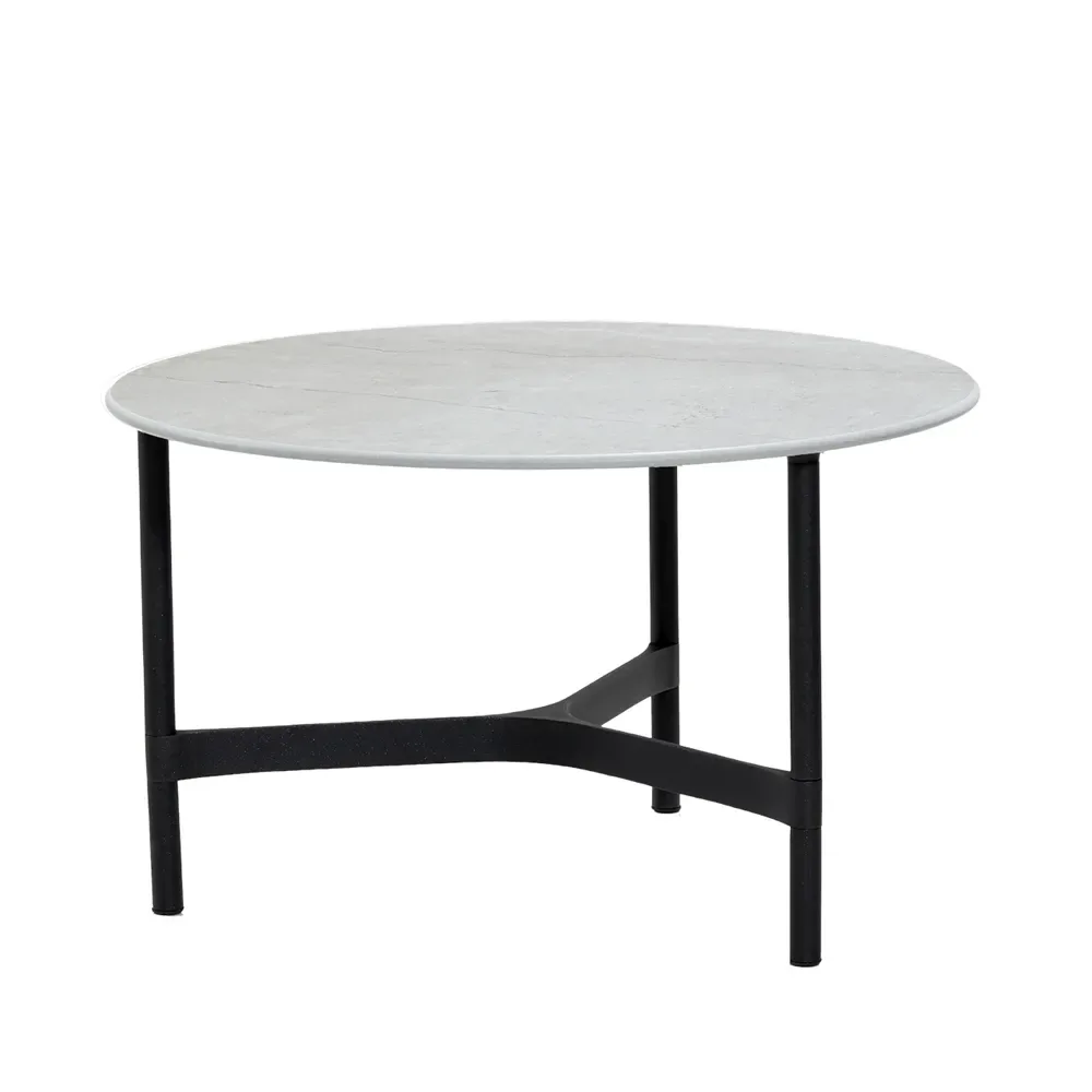 Cane-line Twist soffbord medium Ø70 cm Fossil grey-lava grey