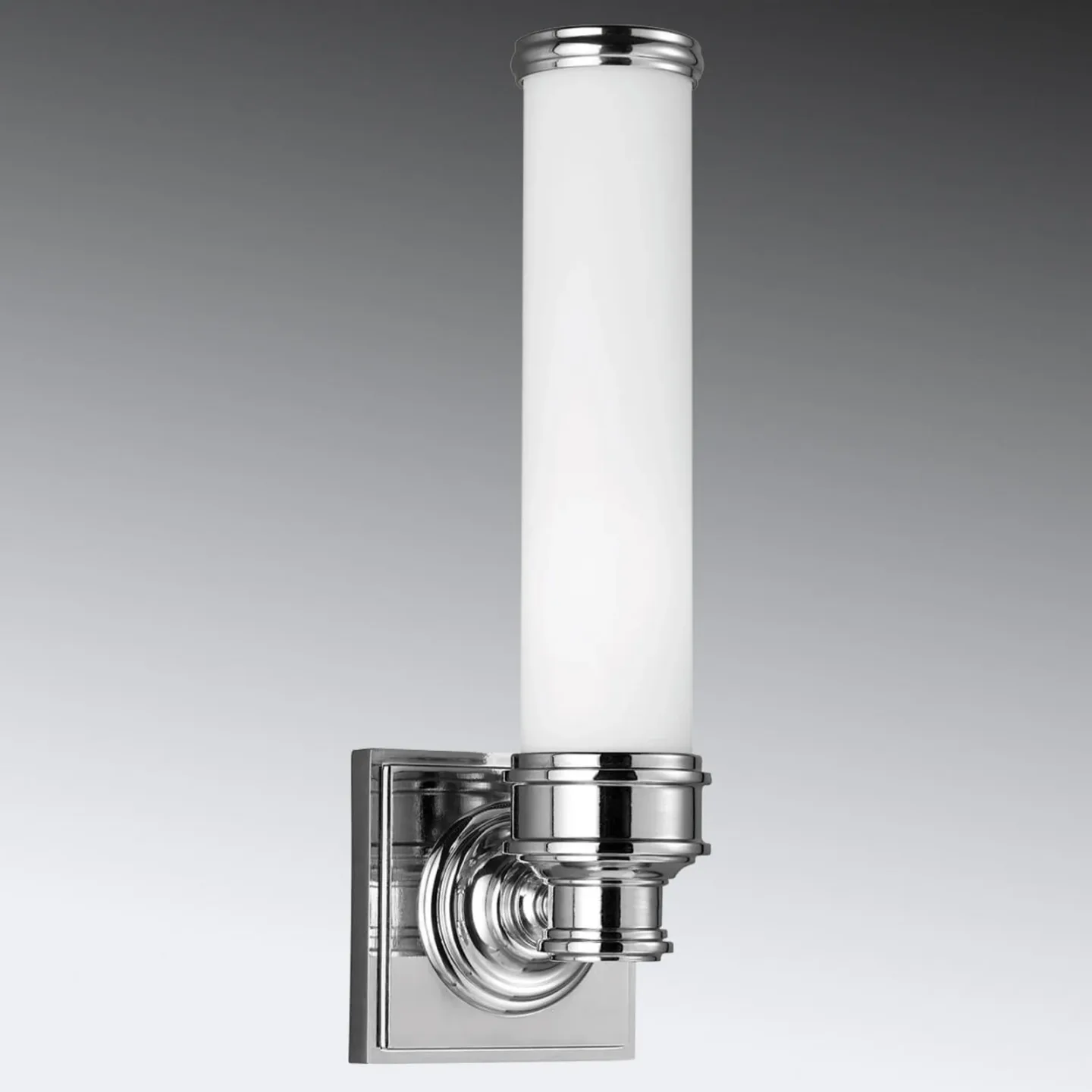Payne LED-Wandlampe, chrom, Höhe 36 cm, IP44 - FEISS - Badezimmer - Glas - Einflammig