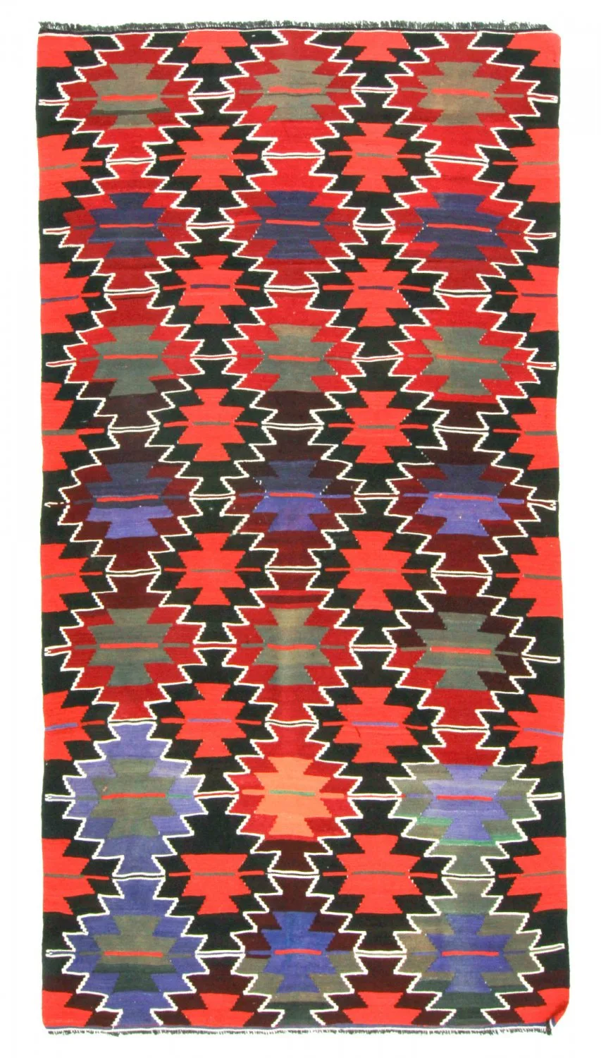 Kelim-teppe Tyrkisk 334 x 167 cm