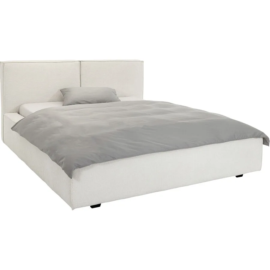 Bett Ylva creme Stoff 160 x 200 cm