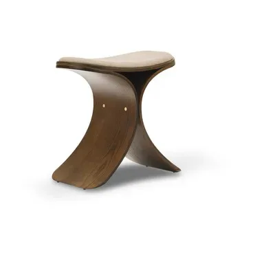 Gejst Luno pall 48x28x72 cm Mörk ek-mörk beige textil