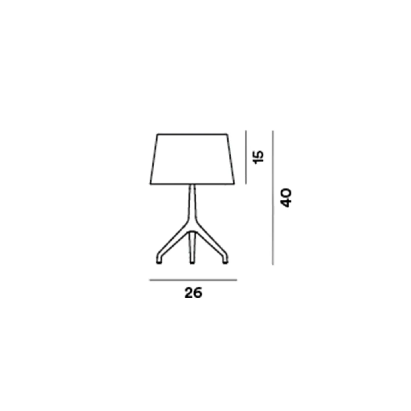 Lumiere XXS Bordlampe Sort Krom/Hvid - Foscarini - Aluminium