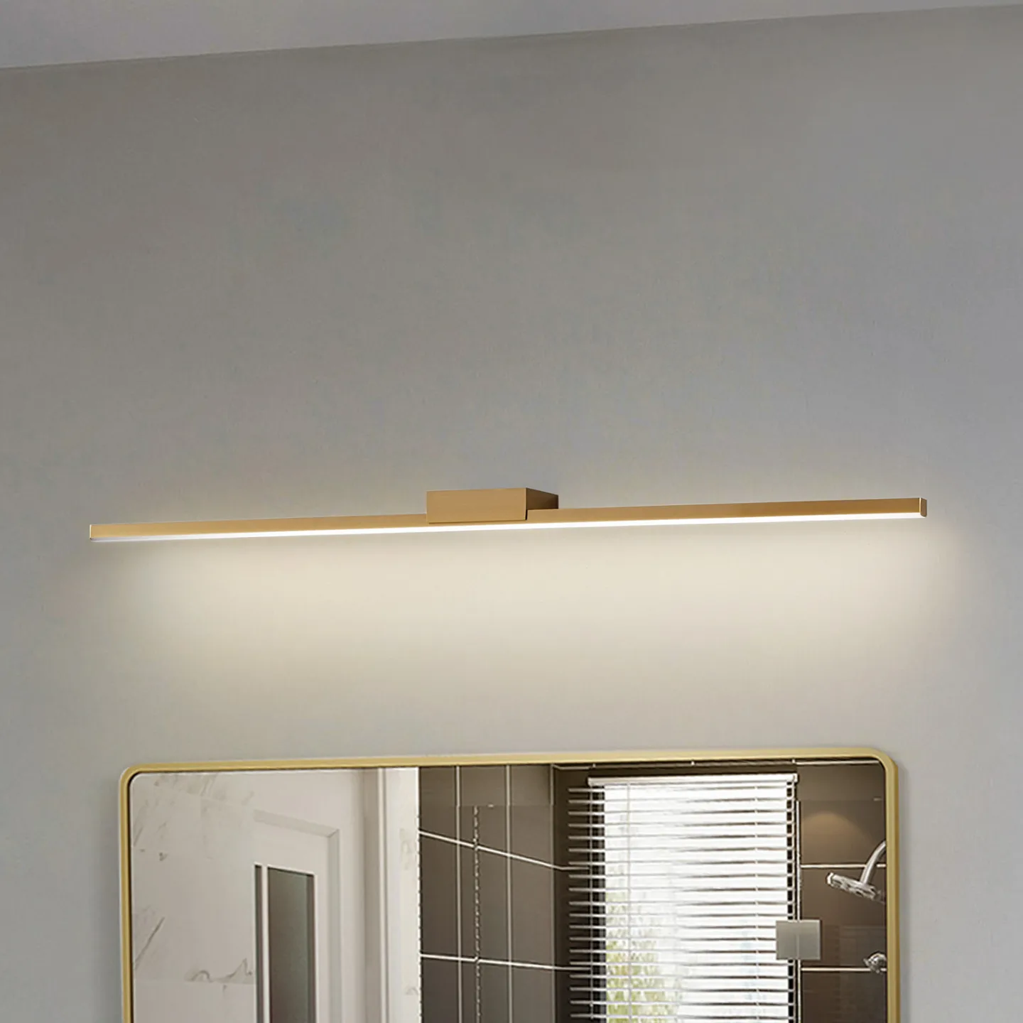 Kivana LED Wandleuchte L90 IP44 Kupfer - Lucande - Badezimmer - Modern - Aluminium - Eckig