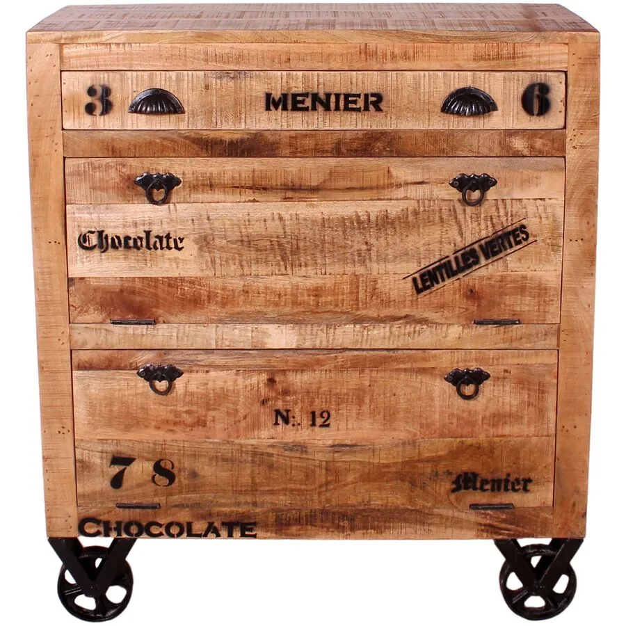 Schuhschrank Rusc natur Holz B 85 T 40 H 90 cm
